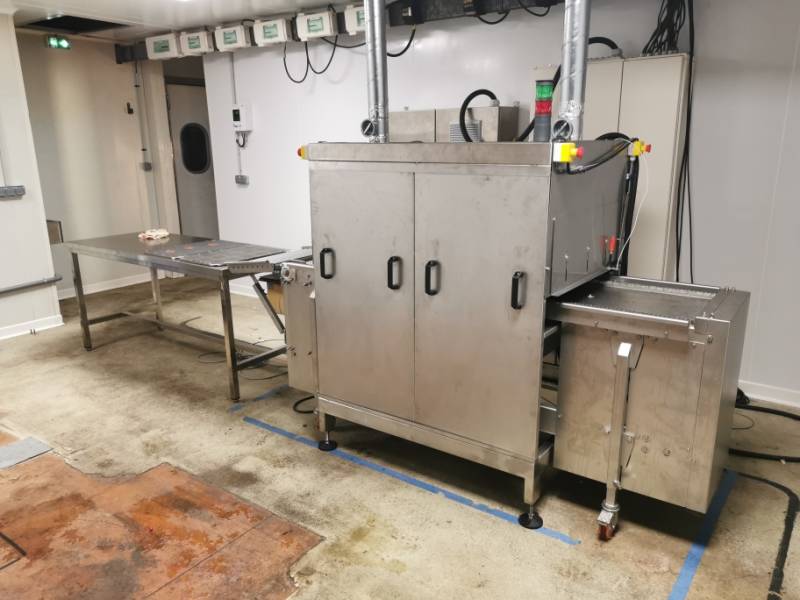 Cinta transportadora de infrarrojos para ablandar crepes