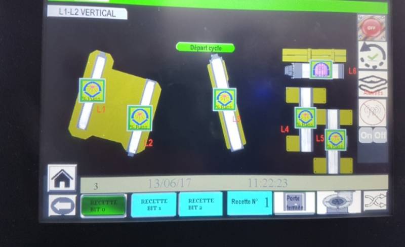 Tratamiento UV HMI en piezas pintadas
