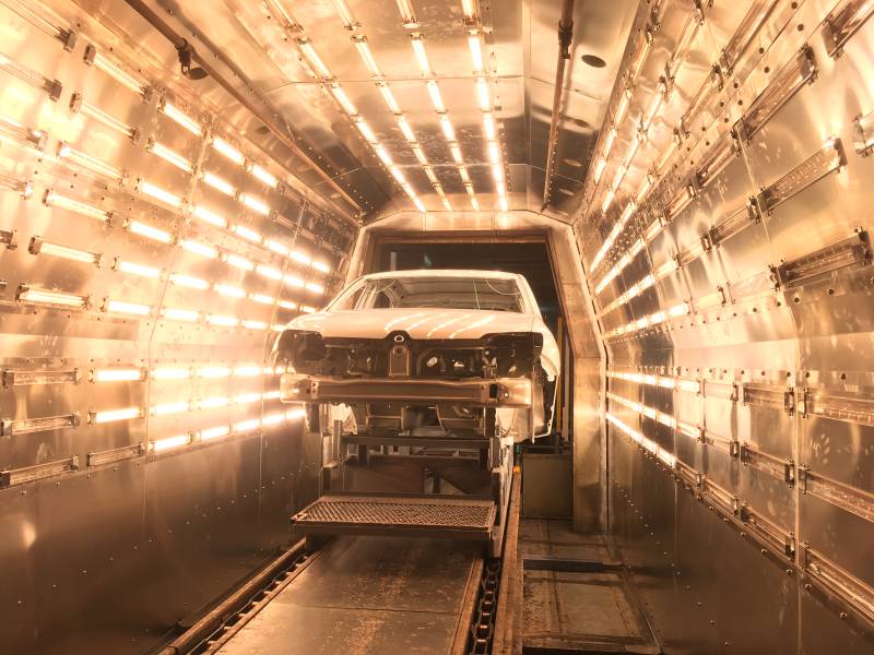 Horno de infrarrojos para pintura de vehículos