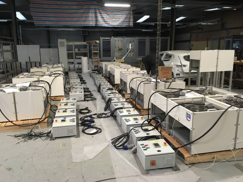Sistema de calentamiento por infrarrojos de absorbente acústico