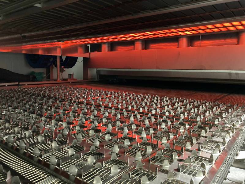 Túnel de infrarrojos eléctrico para dorar alimentos en EE. UU.