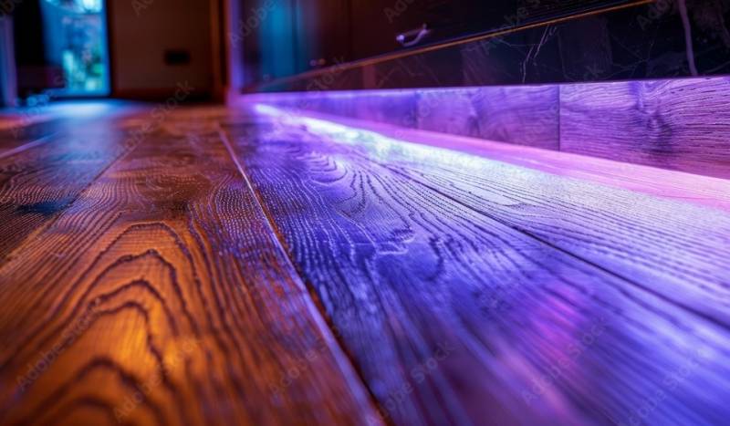 Curado UV de barniz para madera