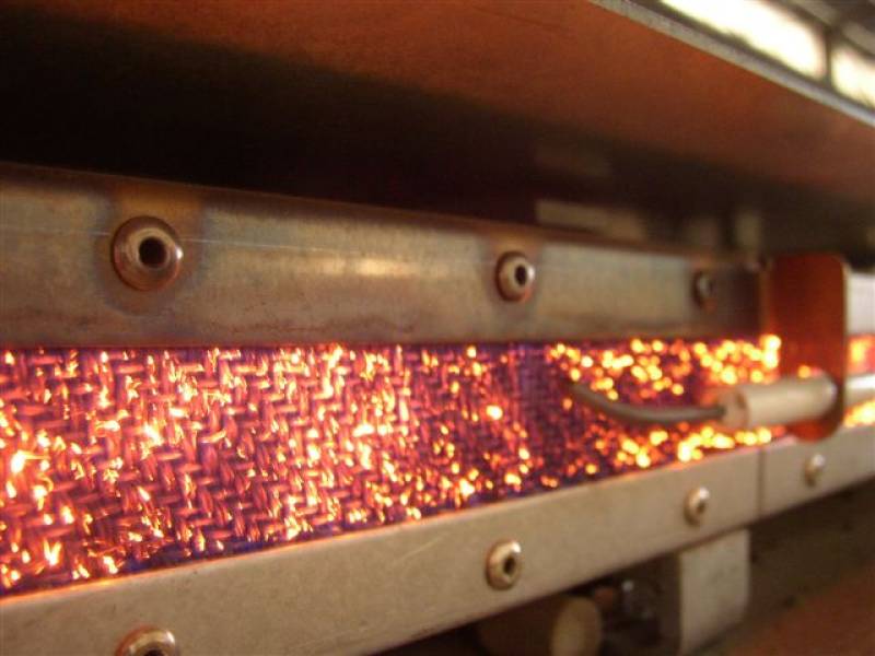 Quemador de secado de hormigón por infrarrojos de gas